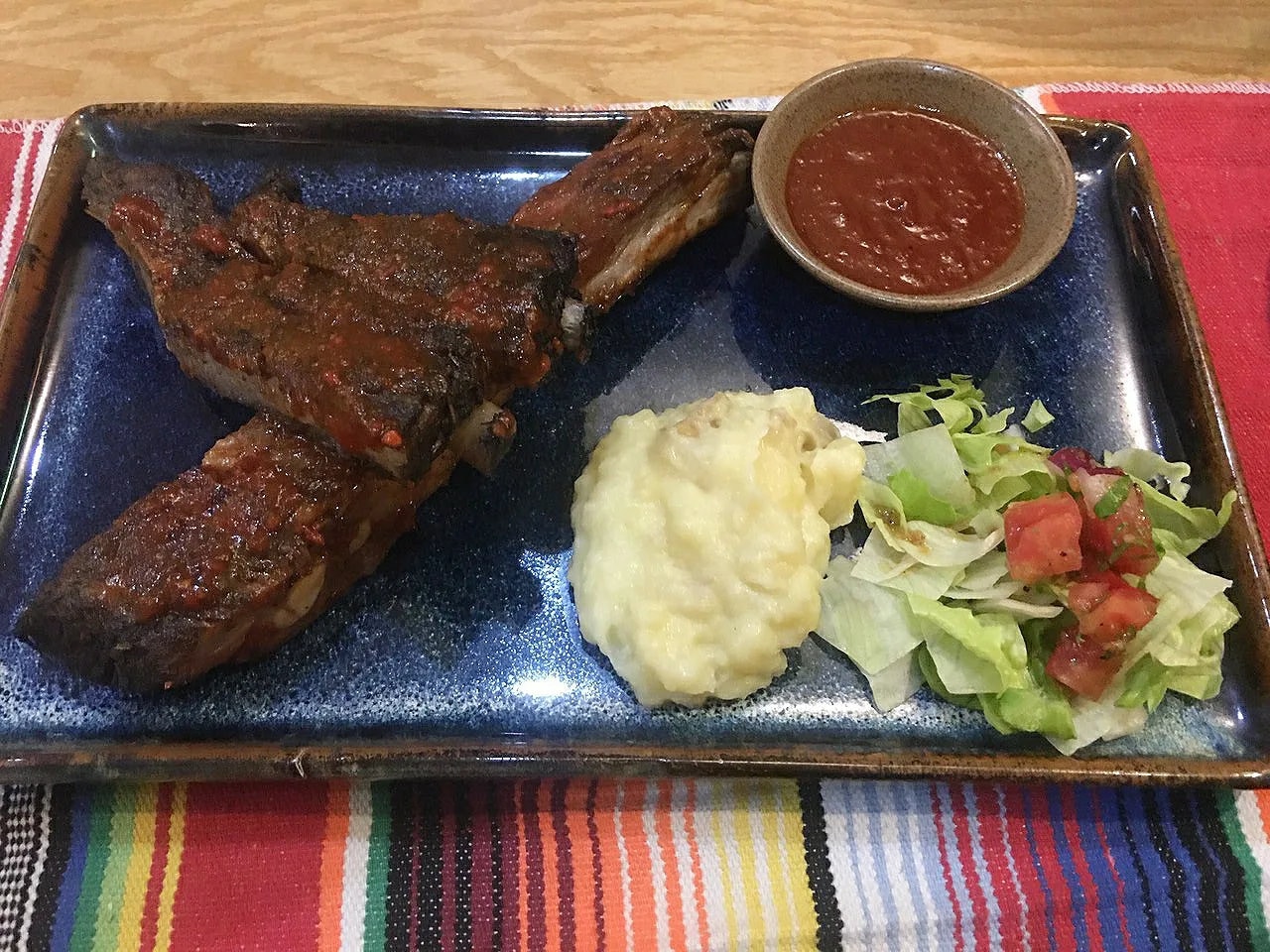 Mexican smoked ribs – the restaurant's signature dish